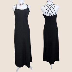 90s Fairweather Cage Back Maxi Dress